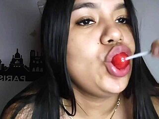 Imagine Me Licking Your Dick While Sucking This Lollipop?