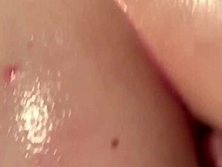 Blonde hooker with big ass contrasts her garage encounter with monster cock