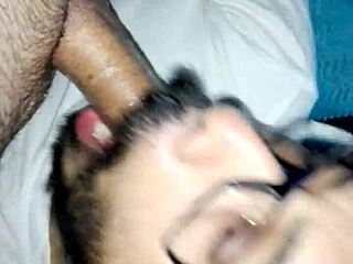 bisexual guy sucking like a calf in the scene