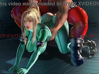 WATCH SAMUS ARAN DEEPTHROAT IN HENTAI METROID!
