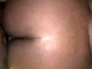 Ebony babe bends over for POV doggystyle backshots