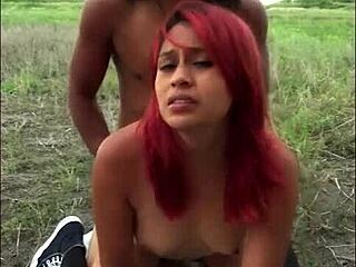 I fuck the maid and my wife catches us as I cum on her