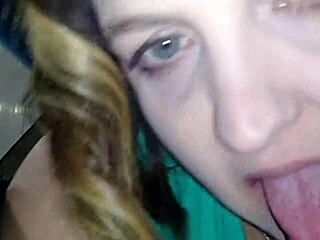 My horny wife liz d blows cock after bar