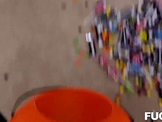 katie kush in halloween costume gets hammered by stepbrother