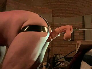 Bend over and take it like a good boy in this gay session