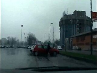 Blonde gives hardcore blowjob while riding!