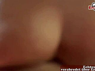 German milf with big tits picked up at date casting