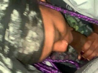 in the dimly lit room, she takes a drag and dives onto the huge black dick