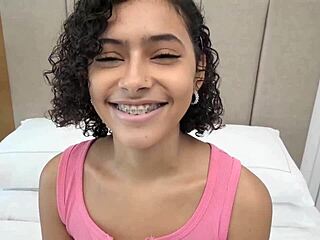 watch this leggy 18 year old blonde newbie suck cock like a pro