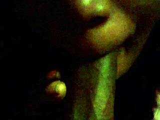 ebony queen delivers sloppy blowjob to black partner