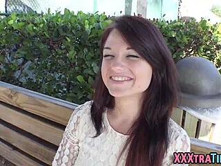 teeny whore receives intense facial cumshot from handjob