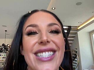 Angela White rides big cock in POV anal session