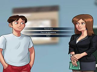 summertimesaga - miss okita takes off her robe e1 25