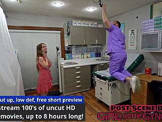 Mira Monroe macht Orgasmus-Studie mit Doktor Tampa und Kameramann bei girlsgonegynocom