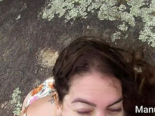 feeling the creampie on the beach with manu fox and stranger