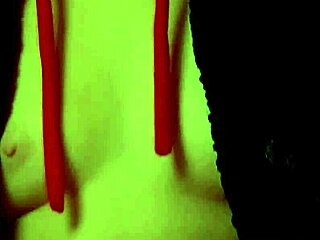 Young teen babe intensely masturbates her tight pussy, placing panties on her head in sexy homemade solo session