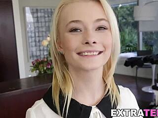 Drobna zboczona nastolatka 18+ Maddy Rose walona mocno misjonarsko!