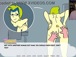 Boob-bouncing babe dominates in gem domination video