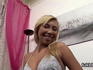 does this slut love gaping her twat with dildo?