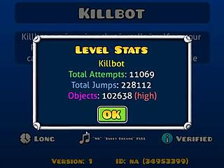 Geometry Dash Killbot Extreme Demon By Lithfusion Verified By Boldstep