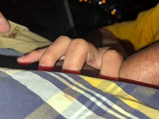 Quick Car Fuck with Cum on Ass