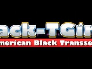 Black trans girl climaxes with cherry canes