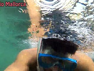 Mermaid temptress lures sailor for a discreet blowjob on the boat with friends nearby.