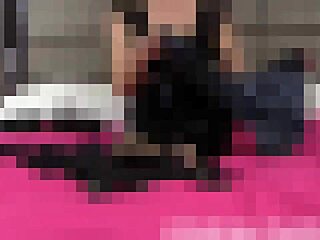 He slipped into the sexy sissy dress, trembling under her dominant gaze for a wild POV ride