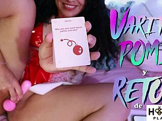 Agatha Dolly's squirting orgasm in a daring game