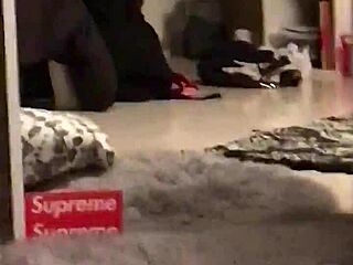 Young slut feels intense interracial blowjob in dorm