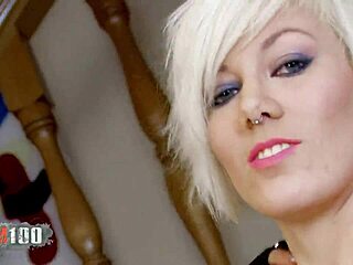 Watch a tattooed emo girl pleasure herself with her fingers