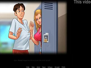 Chatting about fucking Roxxe in the locker during Summertime Saga