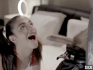 Sexy Robot Teen Gives Body And Ass To Client!