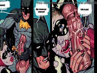 Harley Quinn and Batman's steamy encounter in Italian