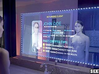 Sexy Robot Teen Gives Body And Ass To Client!