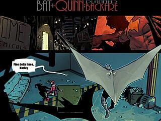 Harley Quinn and Batman's steamy encounter in Italian