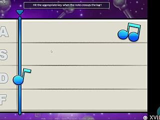 Horny College Girl Plays Game with Natural Small Tits