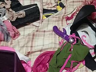 Gay panties and amateur neighbors in a house sitting session