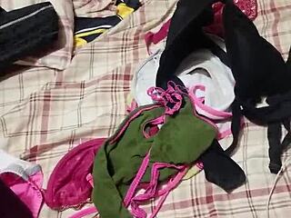 Homemade Gay Amateur Neighbors Play With Panties At Friends House