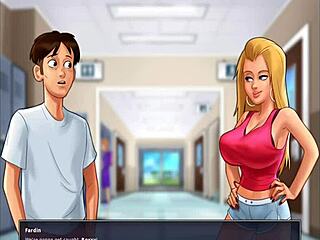 Chatting about fucking Roxxe in the locker during Summertime Saga