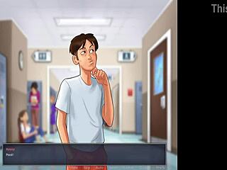 Chatting about fucking Roxxe in the locker during Summertime Saga