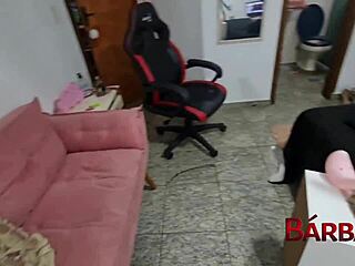 look at this worthless slut teasing with her big ass in tight shorts