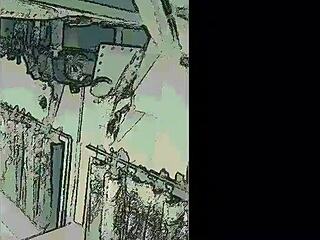 Masked stranger asks amateurs for help in detailed scene