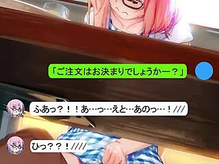 mashu pulls off a sneaky blowjob in anime hentai style