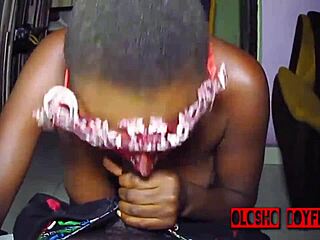 Wow! Horny Babe Sucks Black Cock in Wild Interracial!