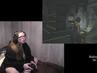 Fat and beautiful brunette gets naked in Resident Evil 3