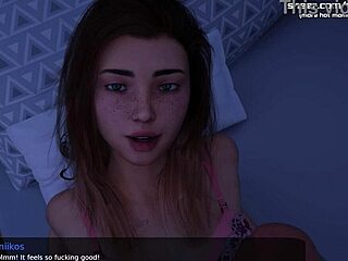 Сводная сестренка словит огромный камшот!