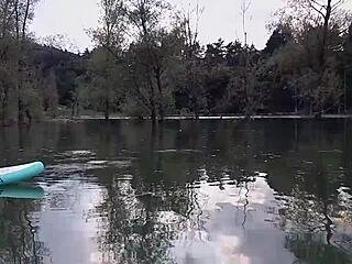 piss on soup at mountain lake