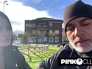 Christian Clay is testing out the new star Rebecca Costa in wild action.