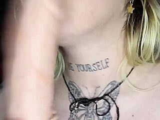 blonde girl enjoys dildos for delicious self-touch